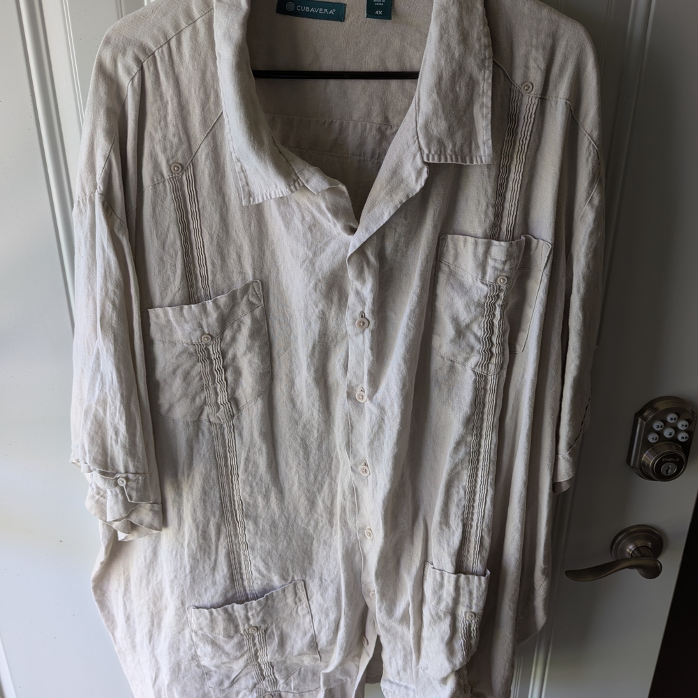 Cream Button-Up Shirt